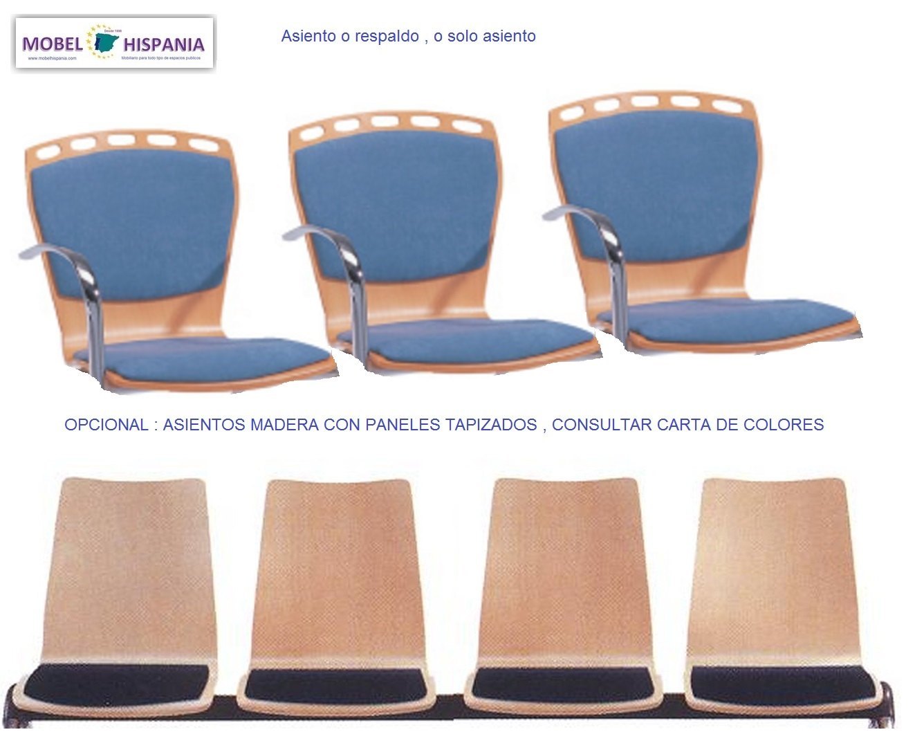 BCDA Bancada 3plazas madera 10