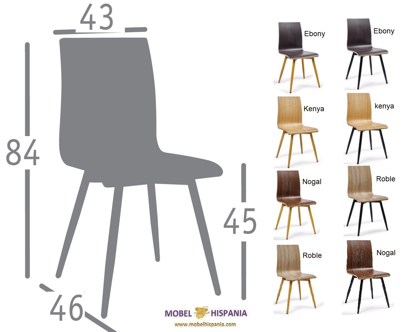 MICHIGAN silla p4 negro carcasa ebony 04 1