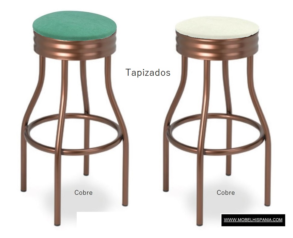 5551 taburete cobre tapizado bla verde