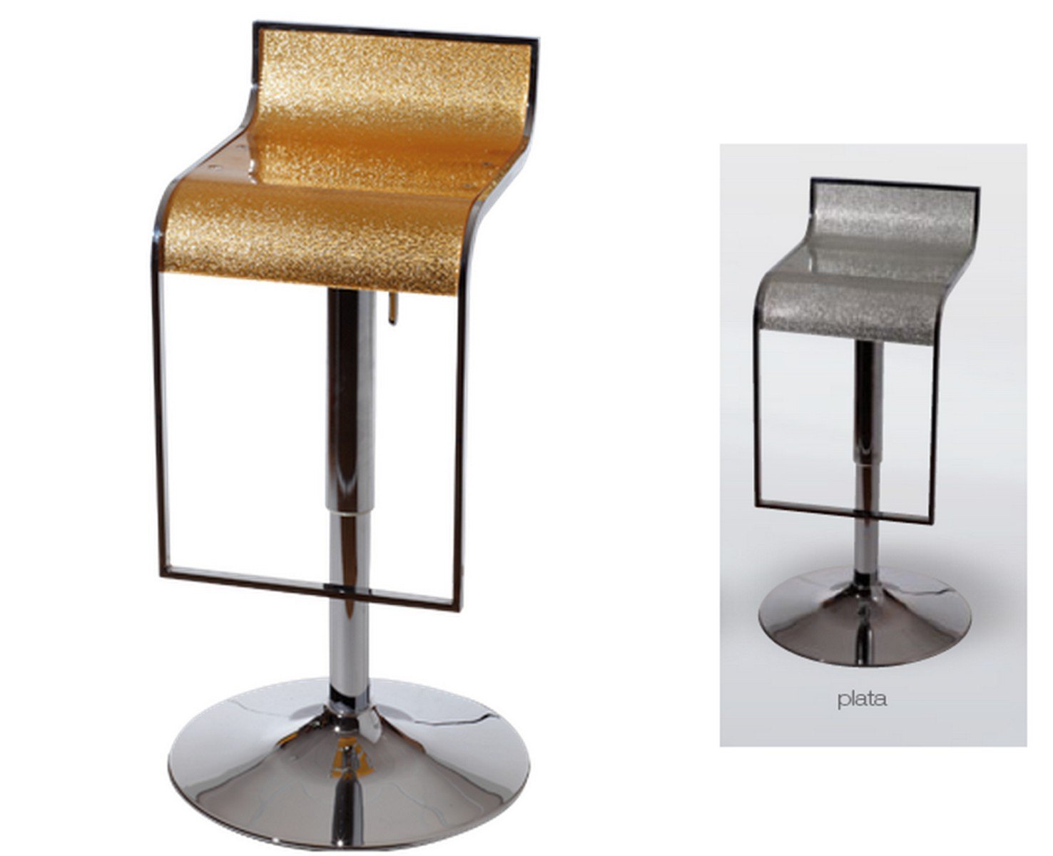 carolina oro plata taburete
