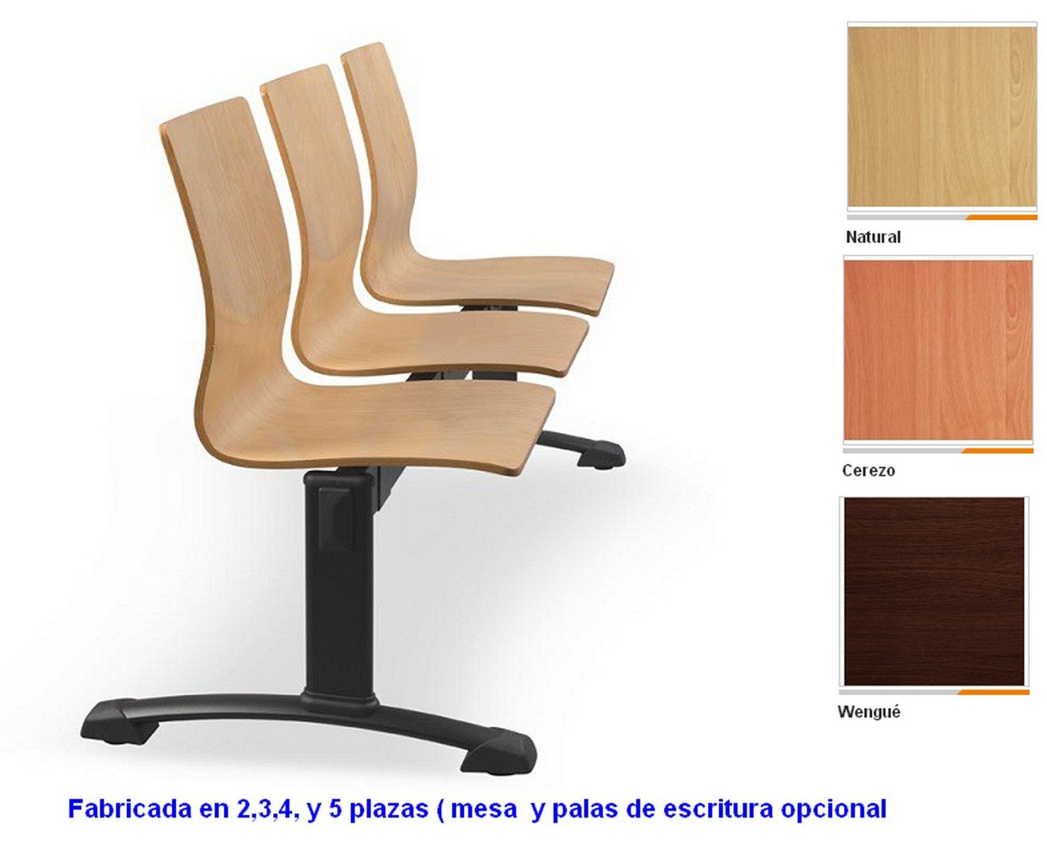 jupiter b bancada salas espera madera