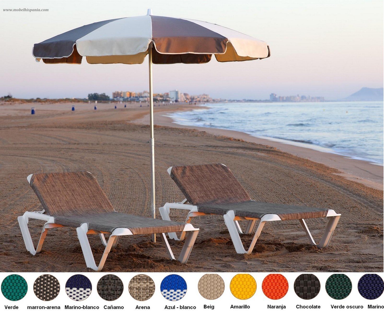 beachmat tumbona resina