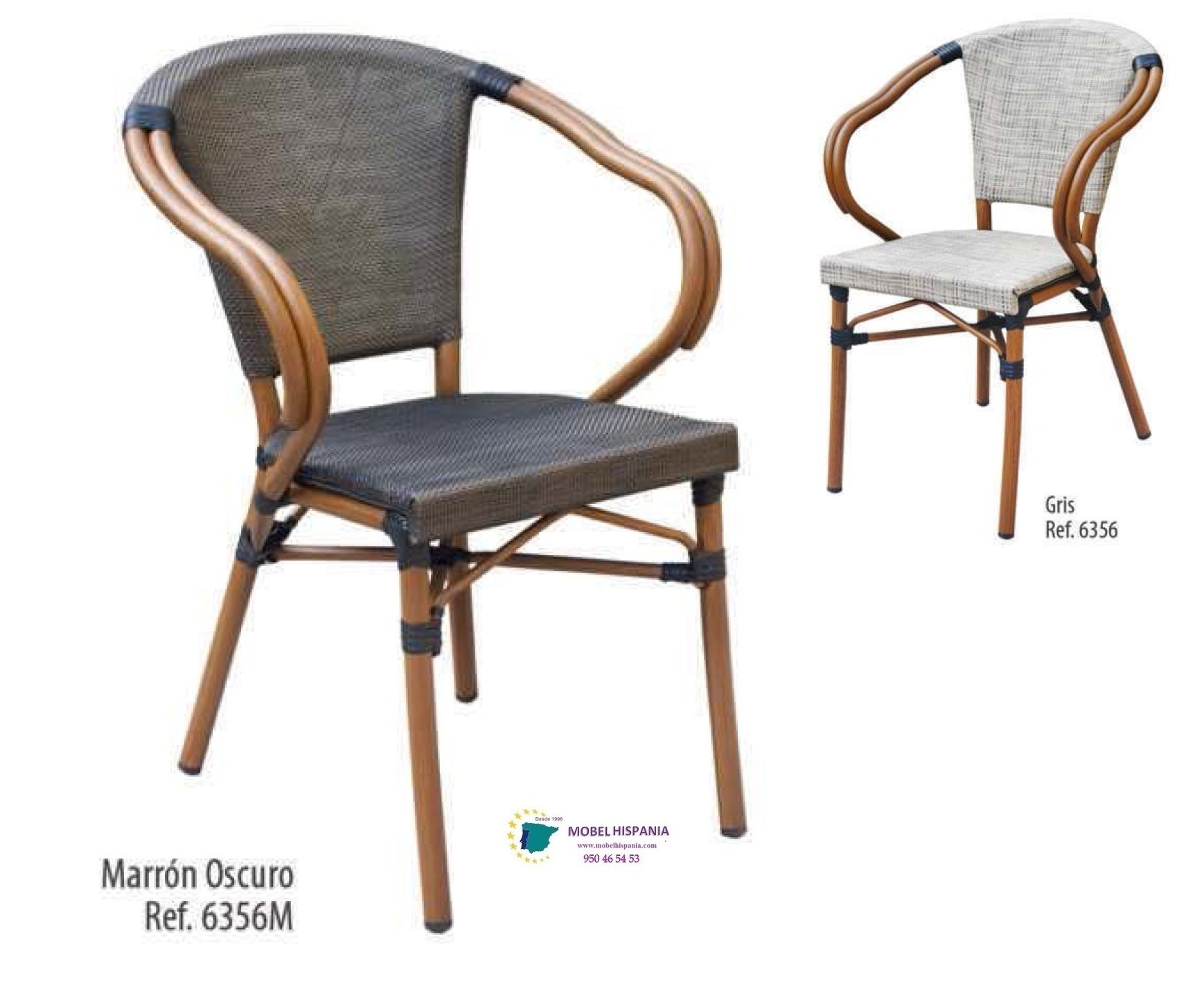 6355 silla aluminio marron marron oscuro 1 03 2