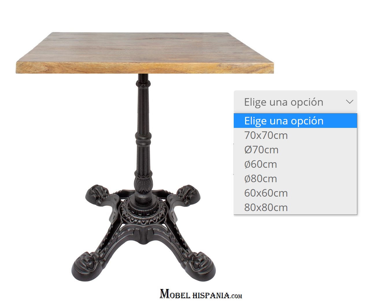 KRONOS Mesa fundicion madera 01