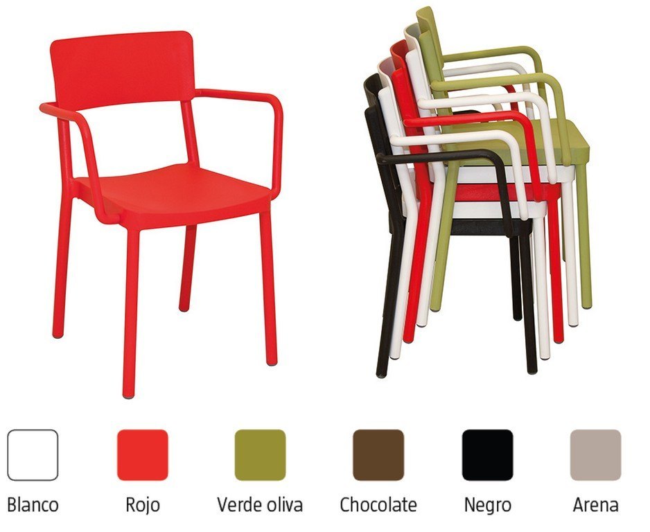 lisboa_brazos_rojo_apilable_hosteleria_-1 lisboa brazos rojo apilable hosteleria 1