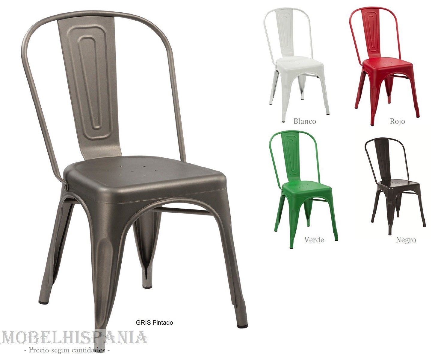 5816R silla industrial metalica roja 02