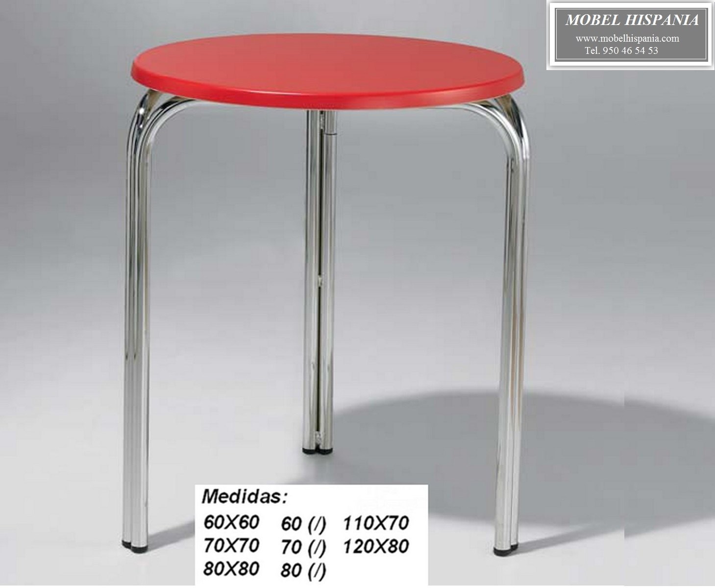 Pie mesa doble tubo aluminio mobel hispania 03