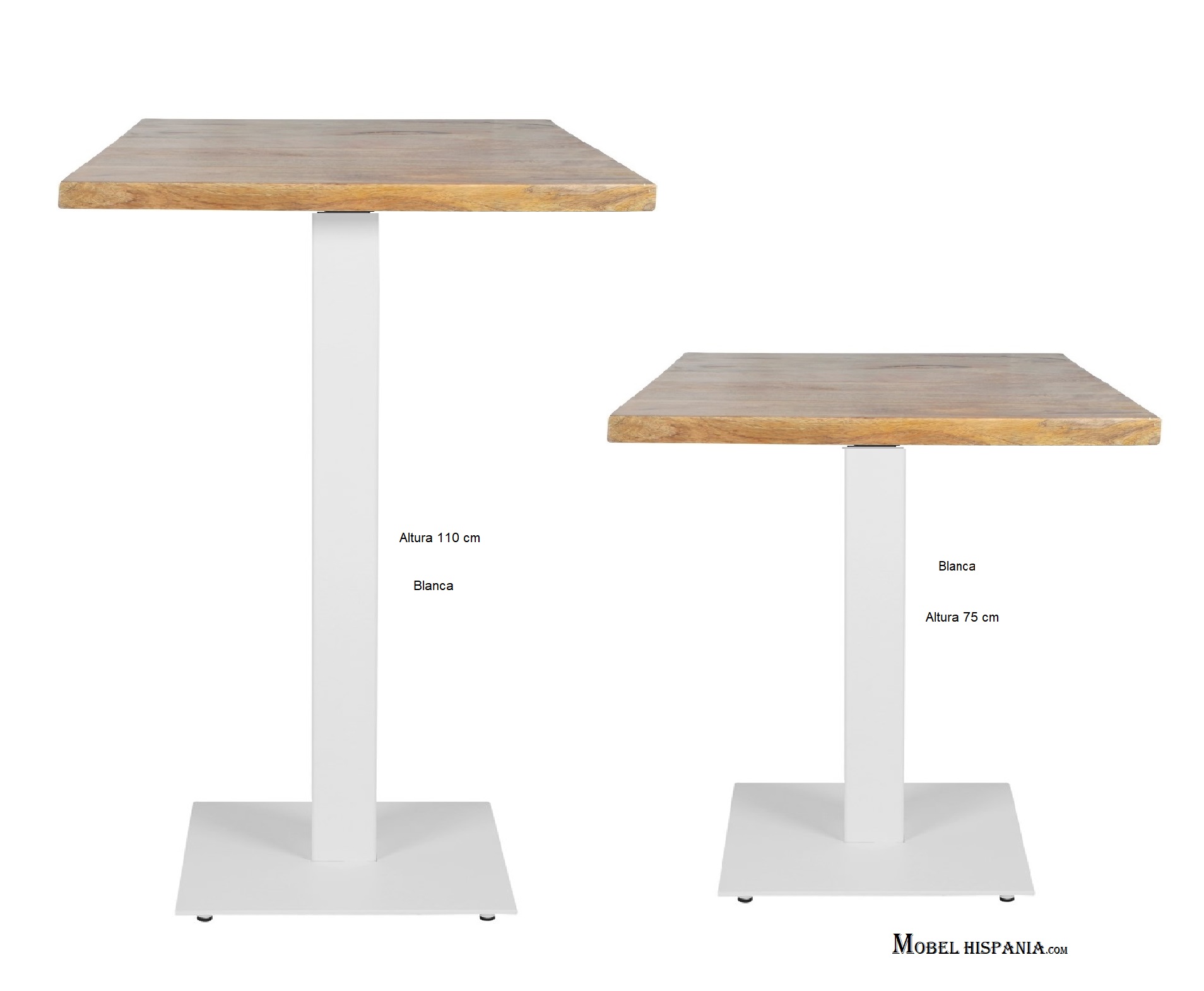 FERRO pie alto 105 blanco 01