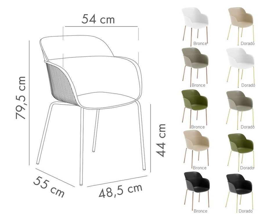 SHELL sillon bronce negro 05 1