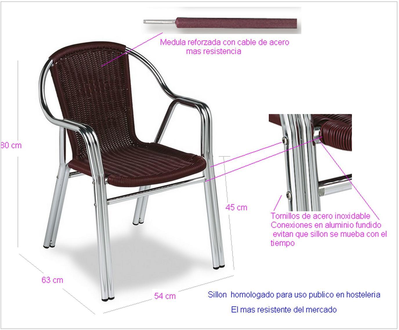 284 sillon aluminio doble tubo mobel hispania 1 5