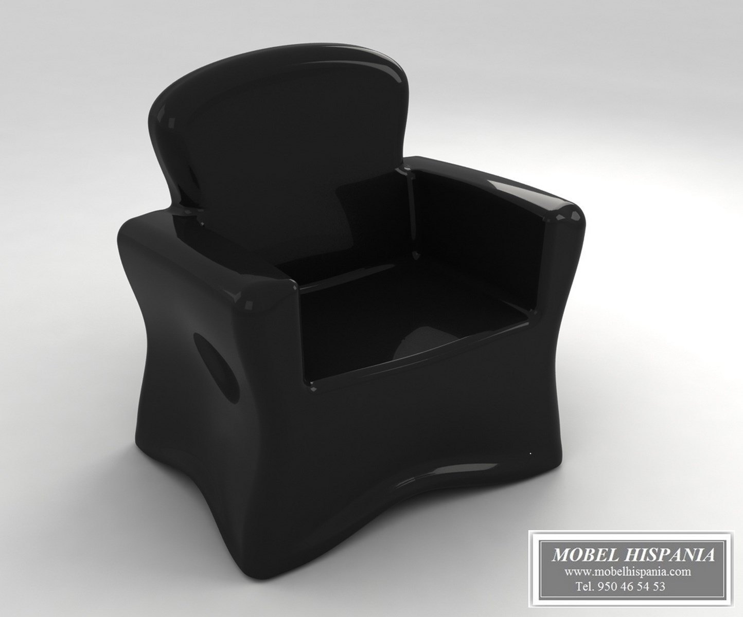 sofa negro iliminable