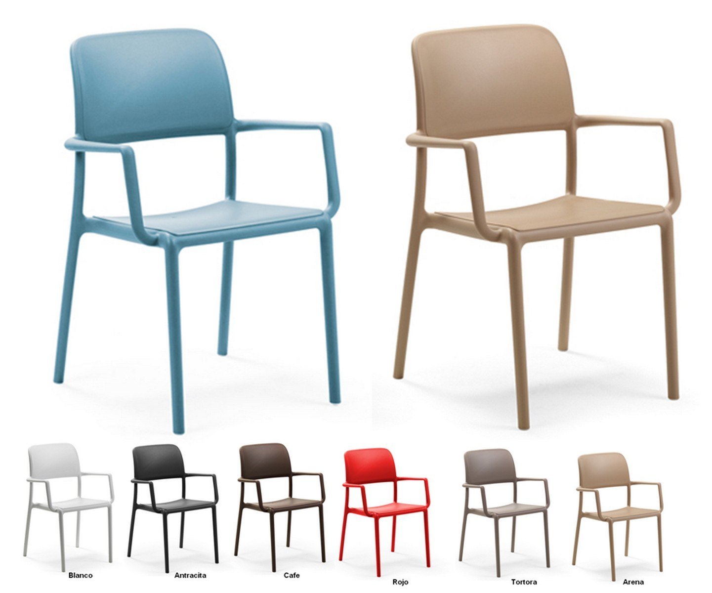 riva sillones hosteleria colectividades azul