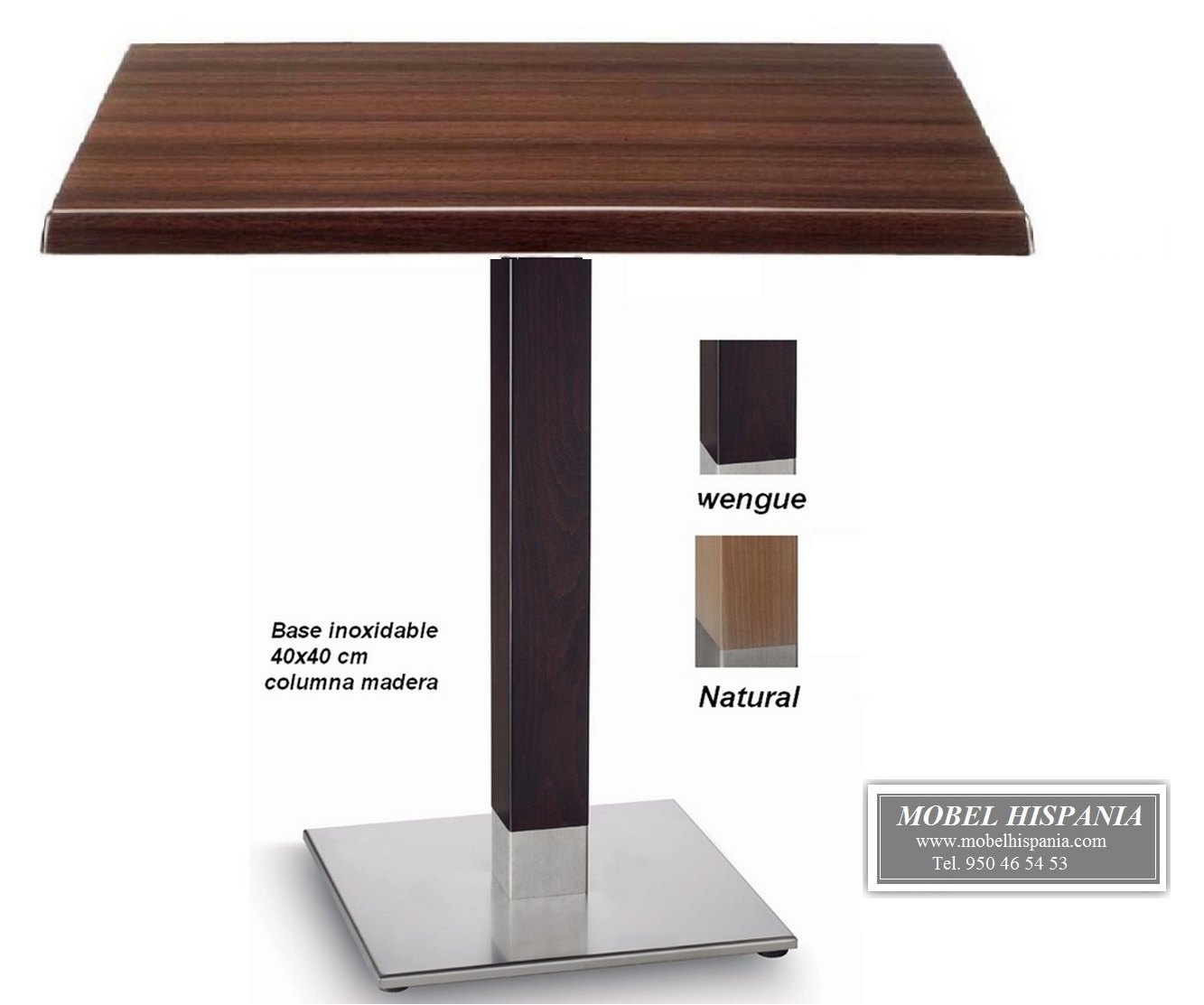 5150 base inoxidable columna madera mobel hispania 03