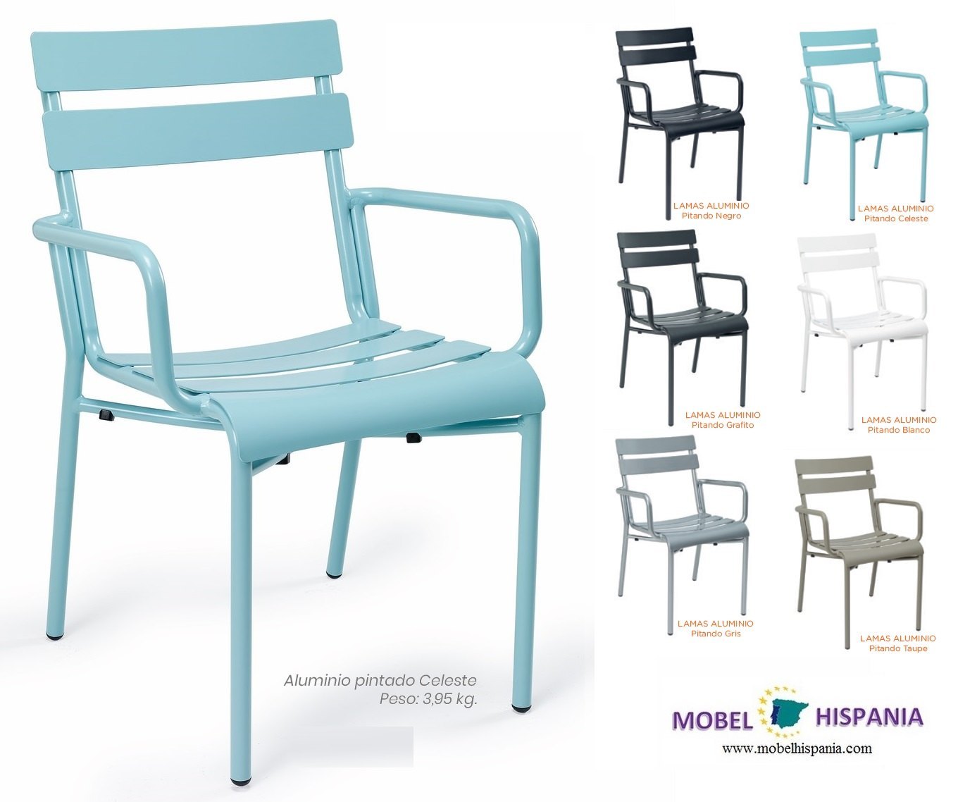 4423 sillon aluminio celeste 1