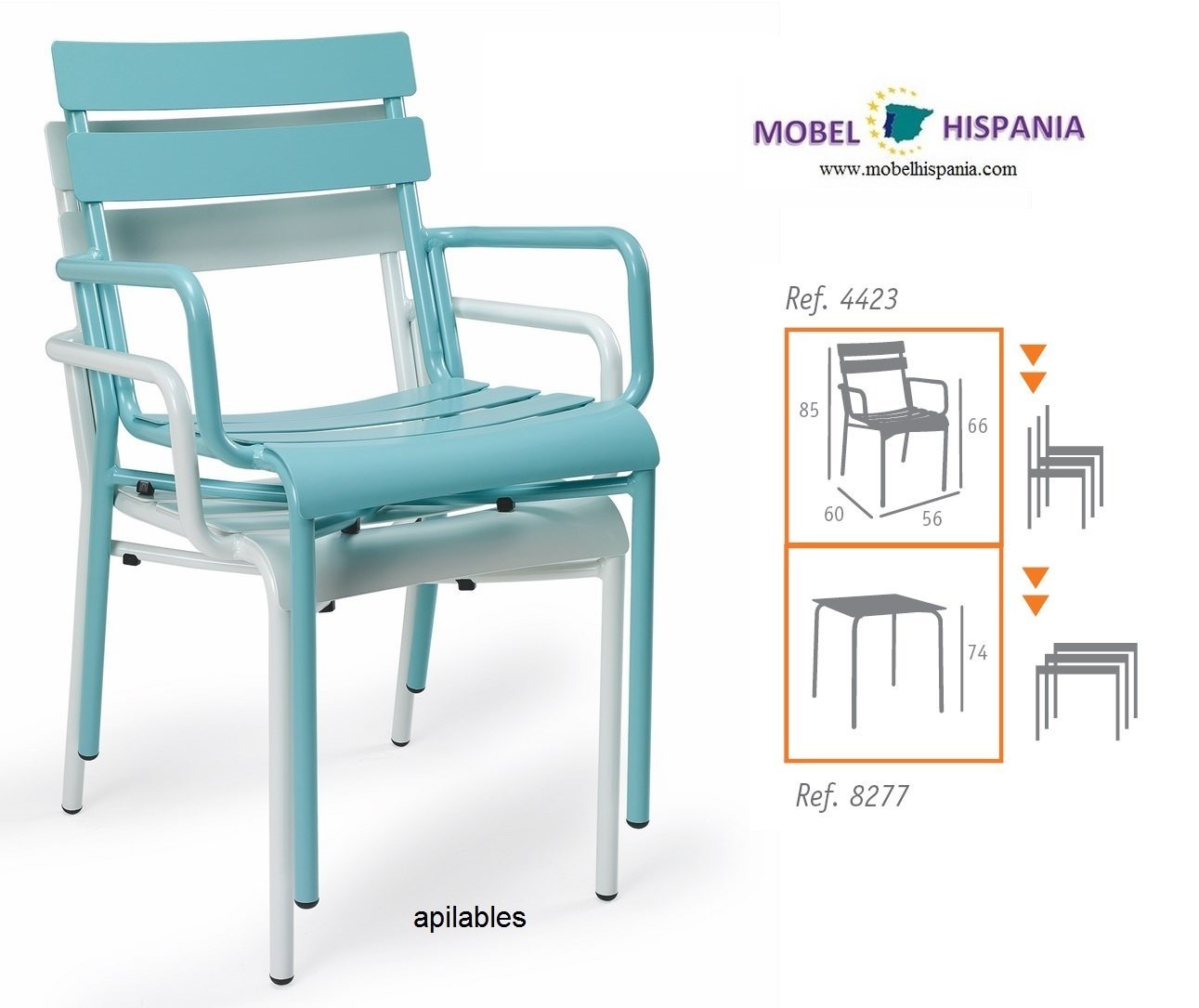4423 sillon aluminio celeste 1 02