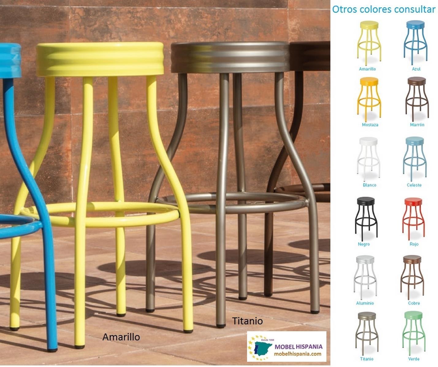 5551 taburete industrial metalico hierro turquesa 05