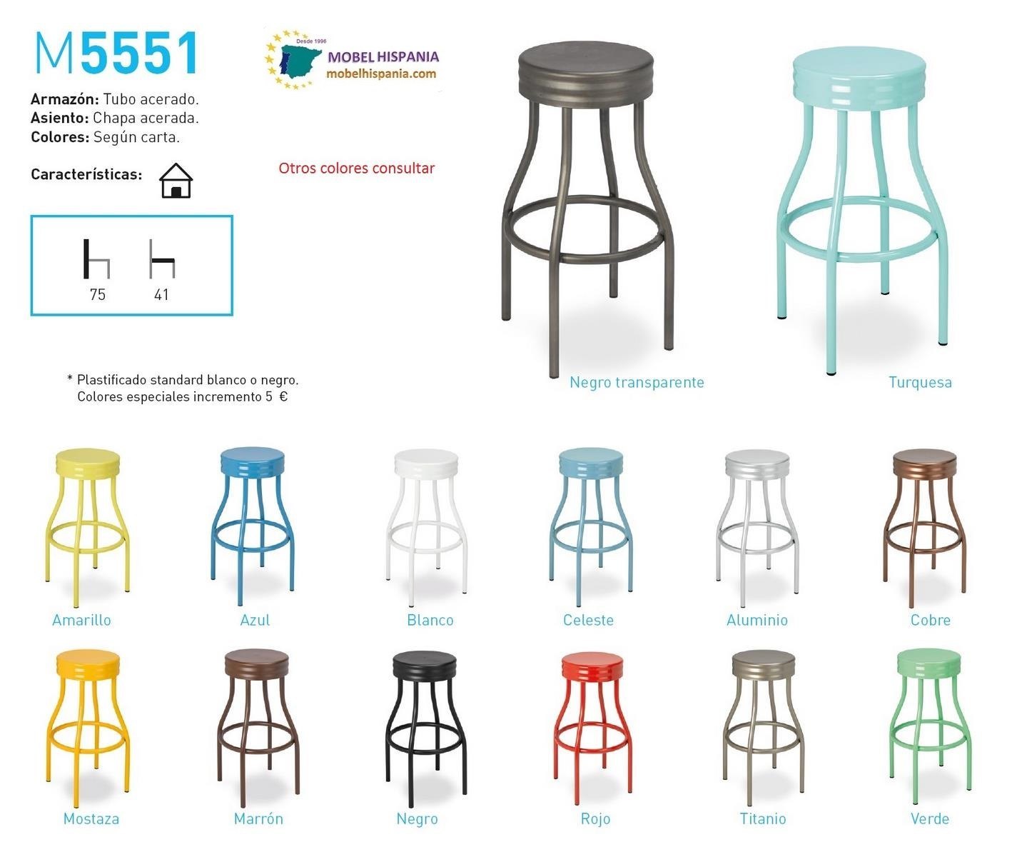 5551 taburete industrial metalico mostaza marron 01