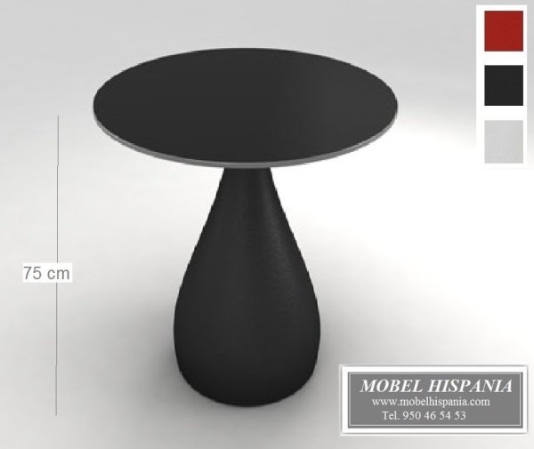 820 mesa negra baja rotomoldeo