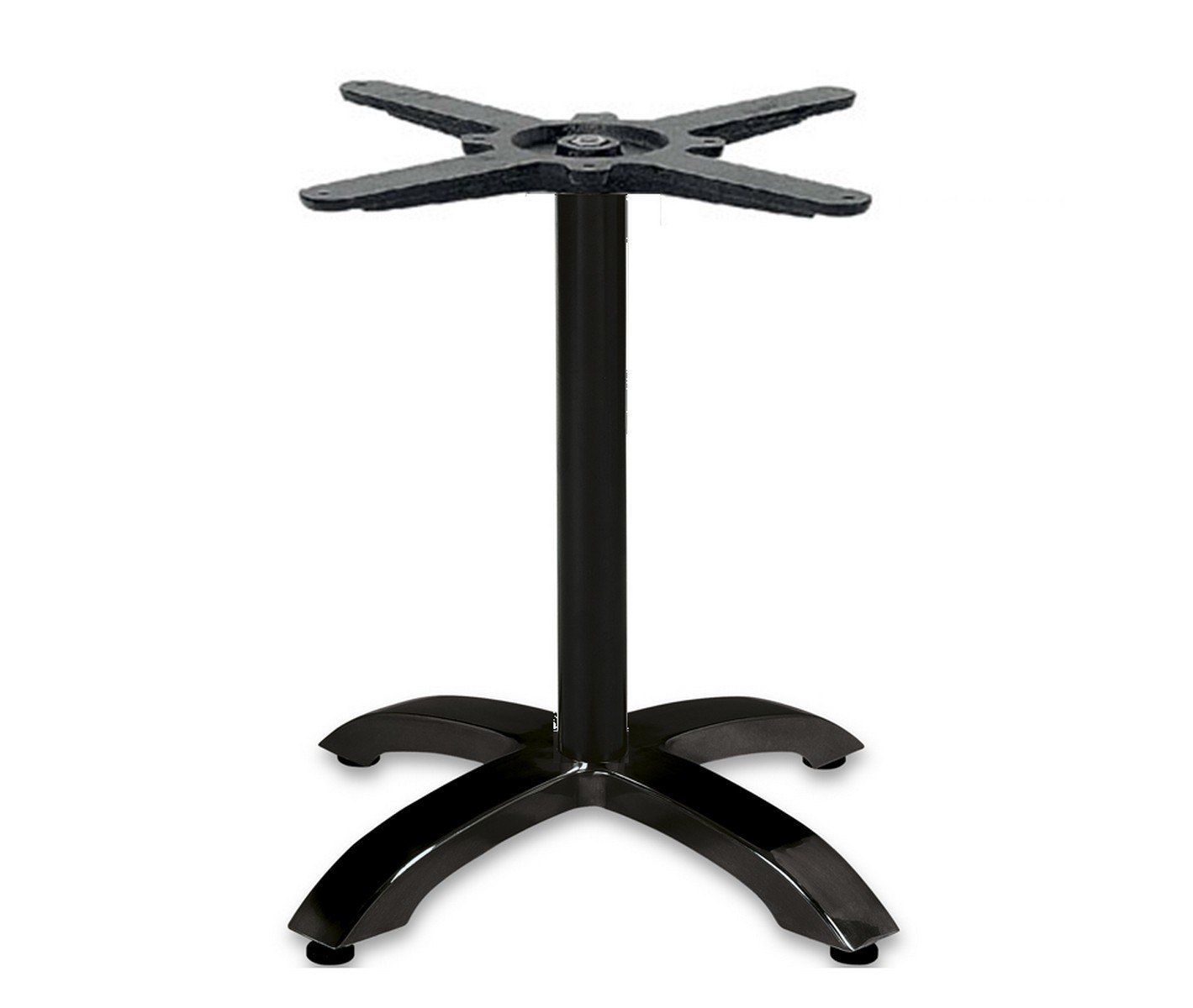 354 pie de mesa aluminio negro