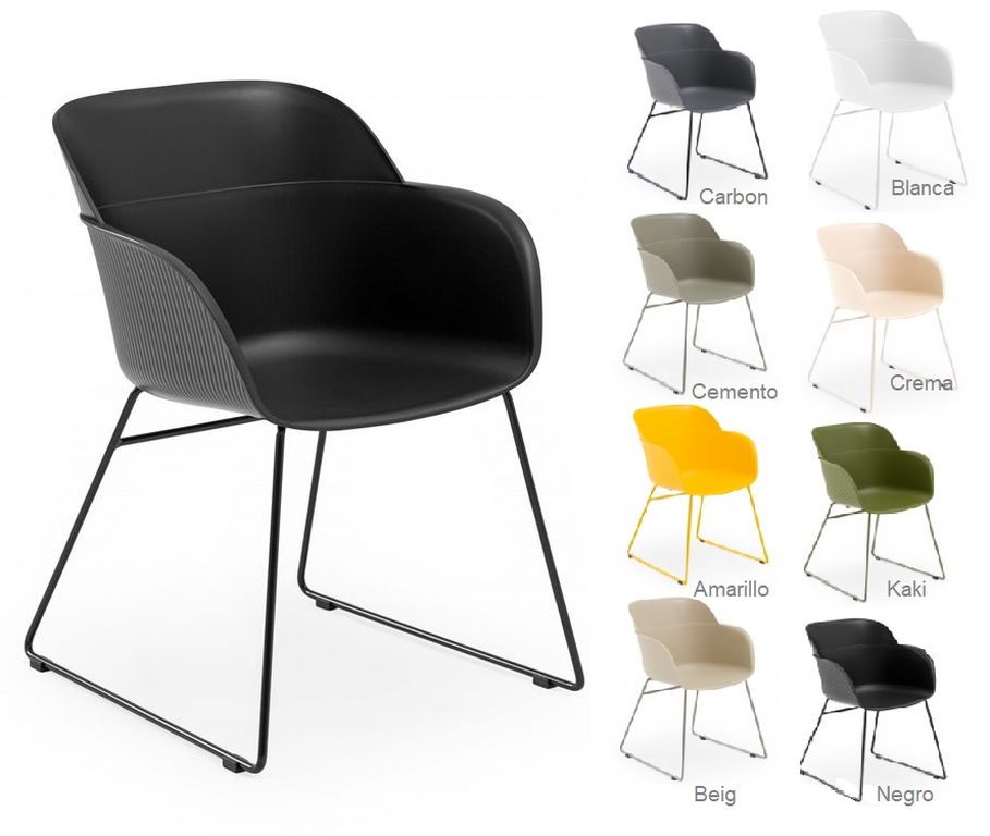 SHELL sillon patin pintado negro 2 1