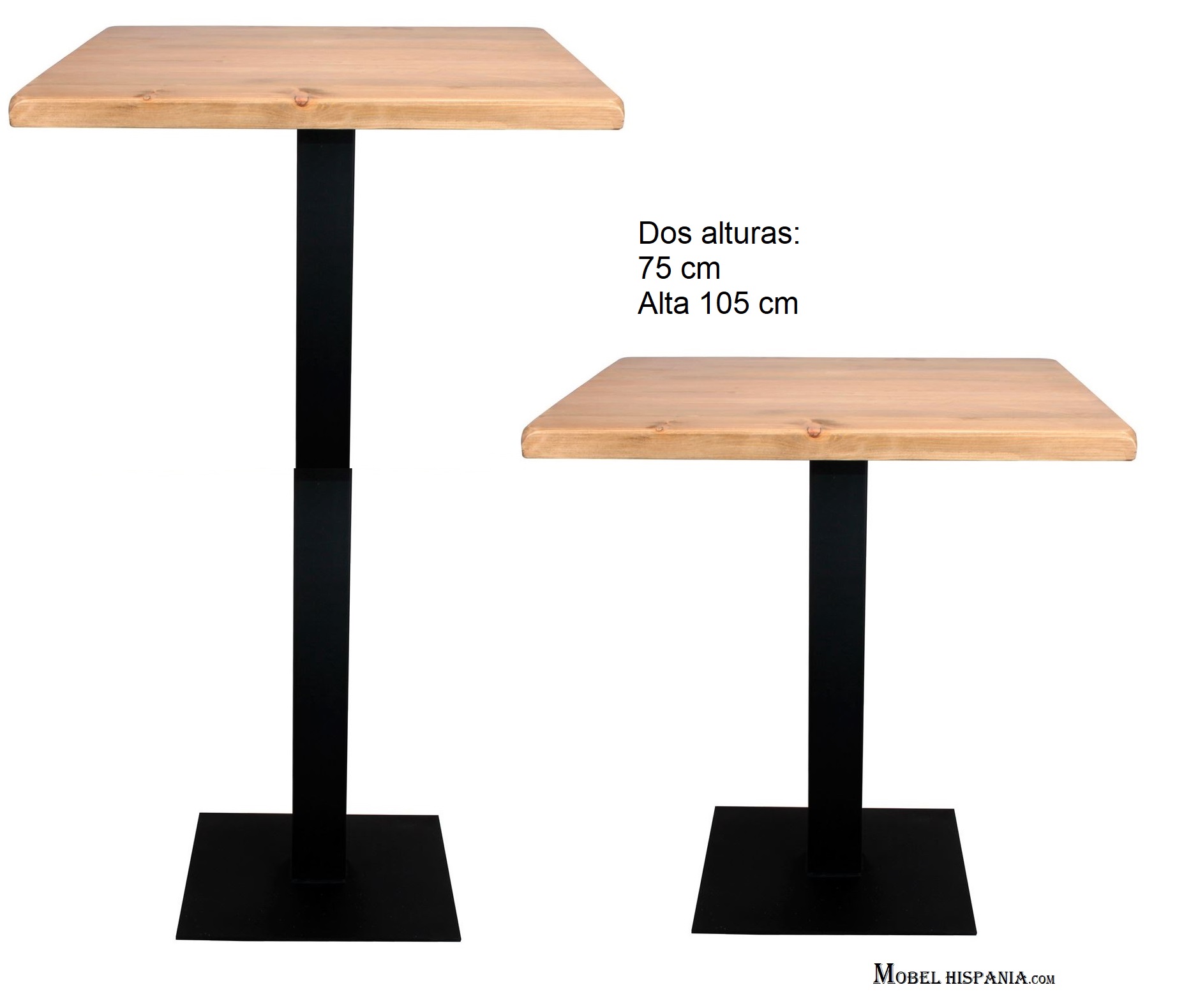 FERRO mesa negra tapa madera 03