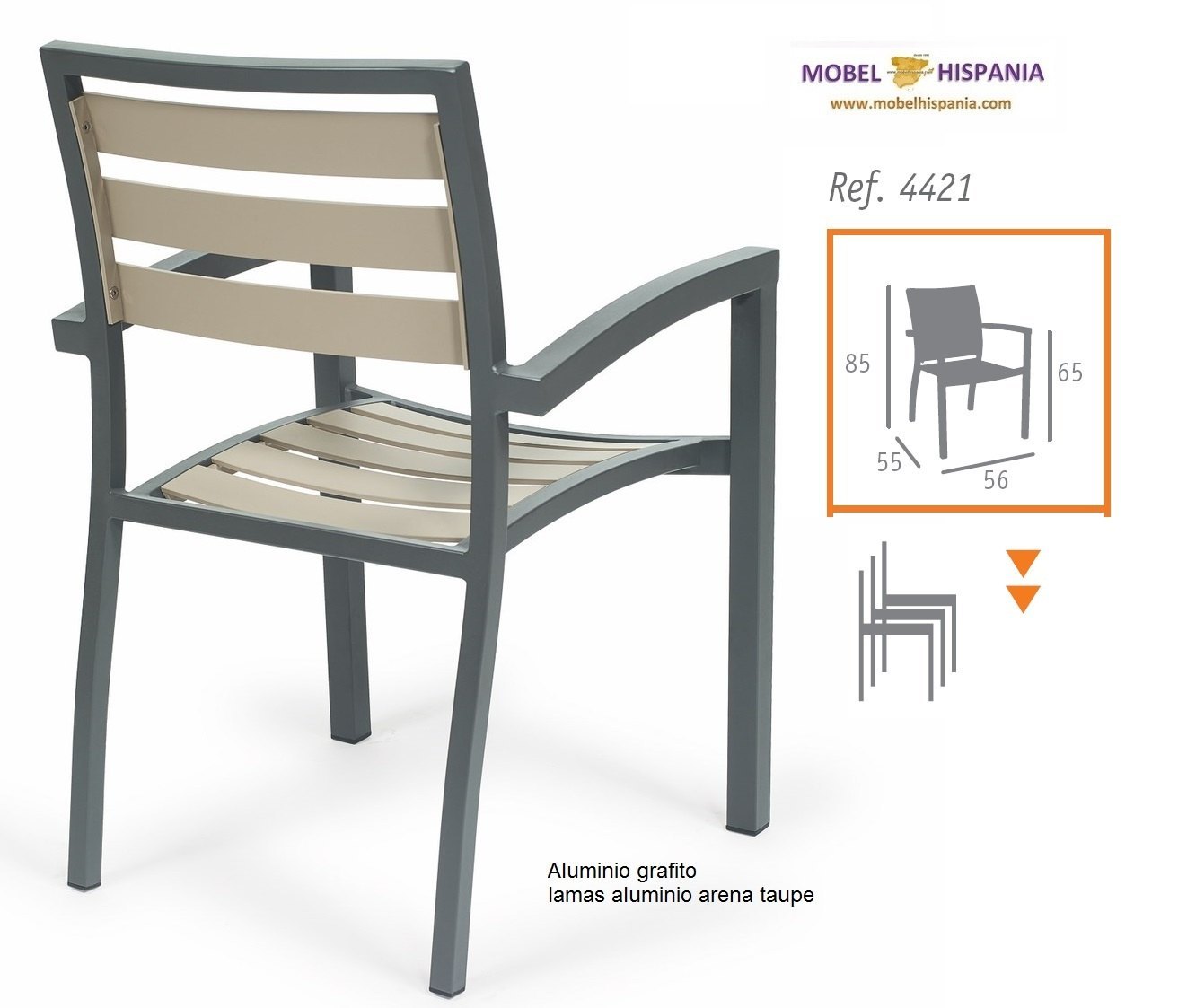 4421 sillon aluminio blanco 01