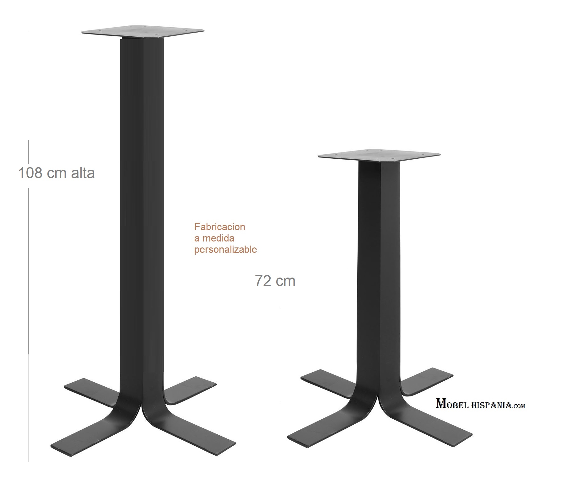 ANTHONY pie metal negro 01