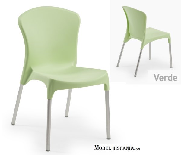 LUG225 Silla polipropileno verde 1 06 2