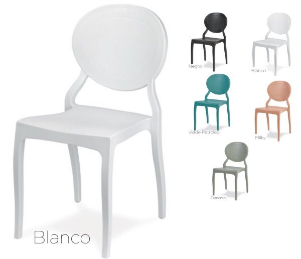 1125 silla polipropileno verde blanco 5
