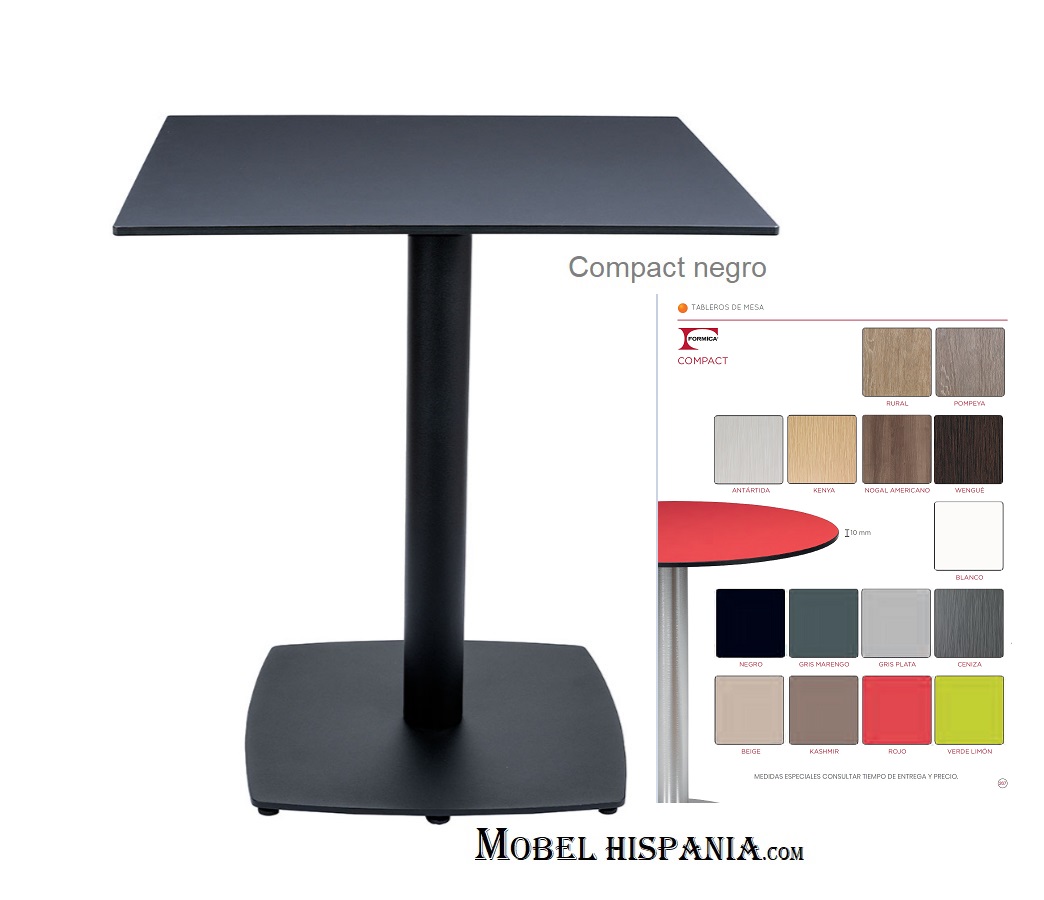 9322 Mesa metal negro