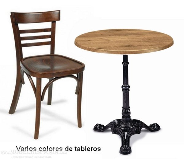 EPOCA BARNIZ silla estilo bistro madera1 04 2