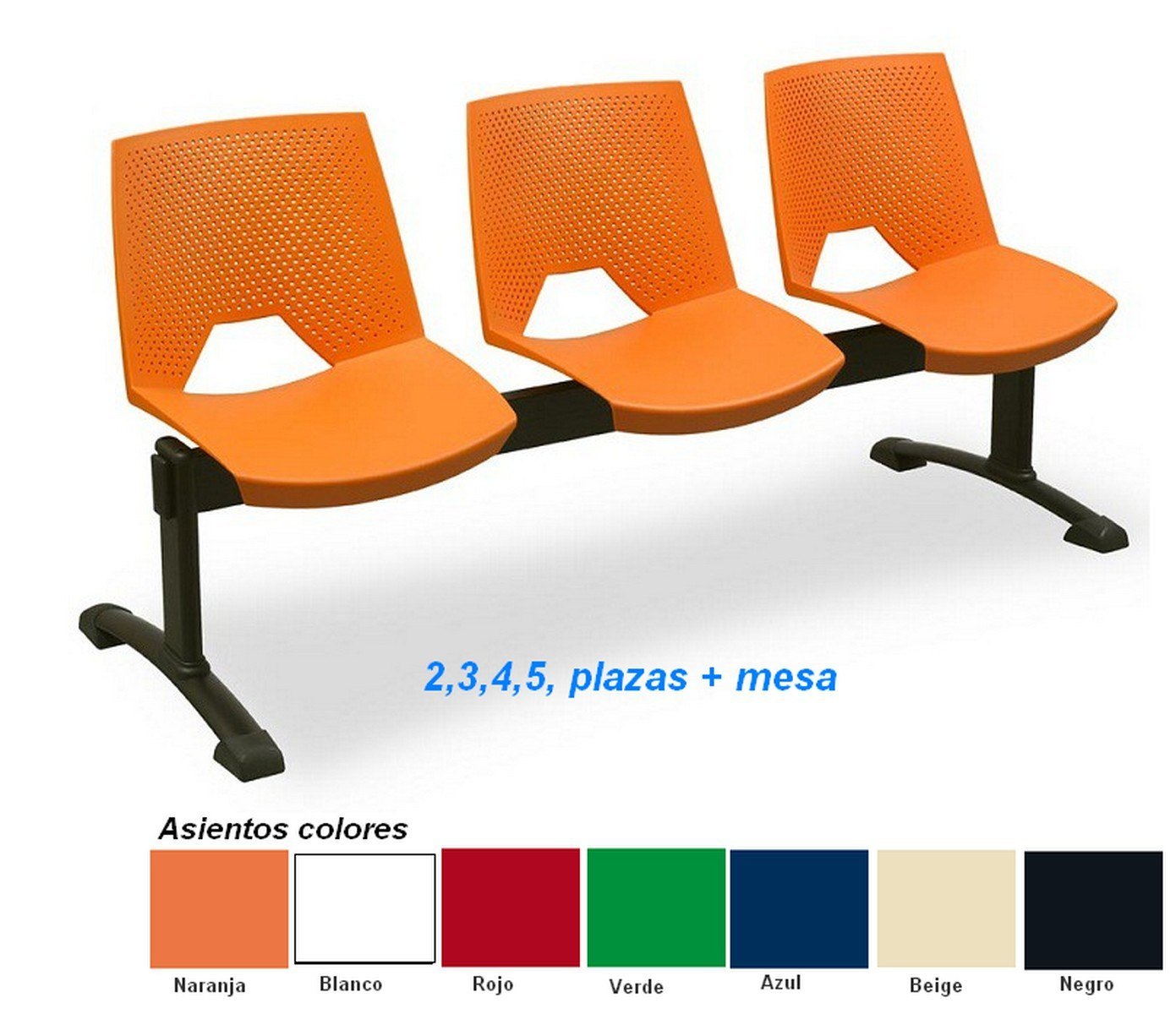 calipso bancada 3plazas perforada 4