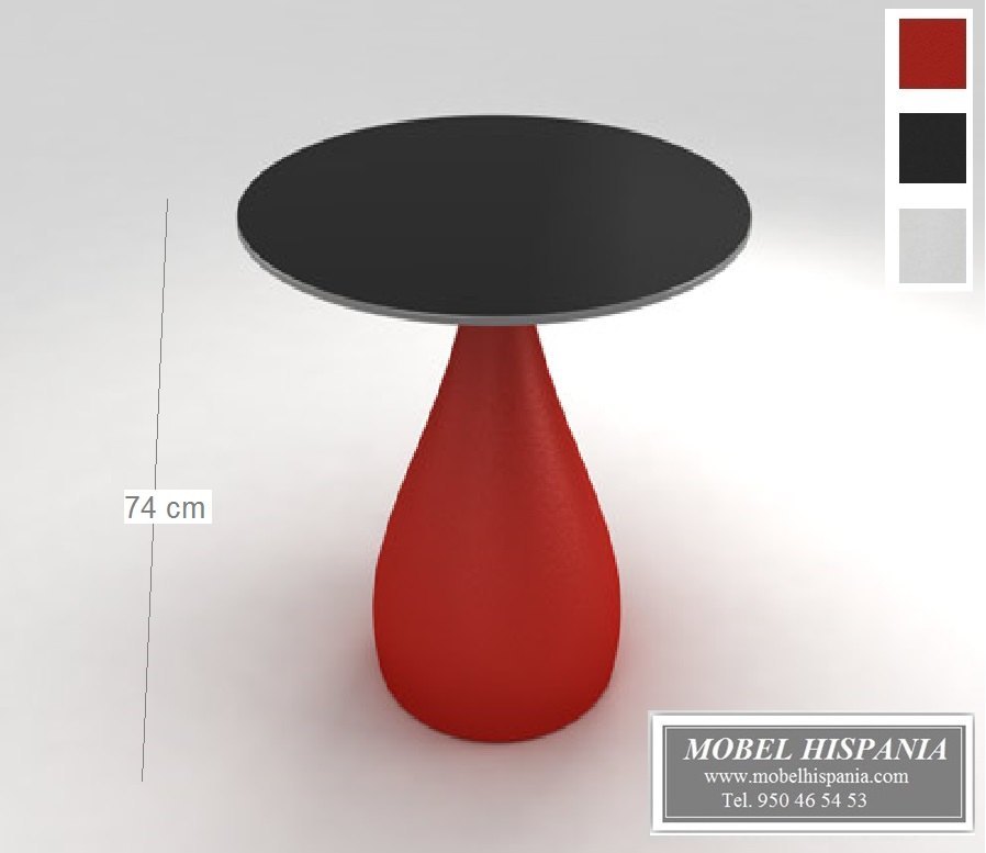 820 mesa baja ilumable roja