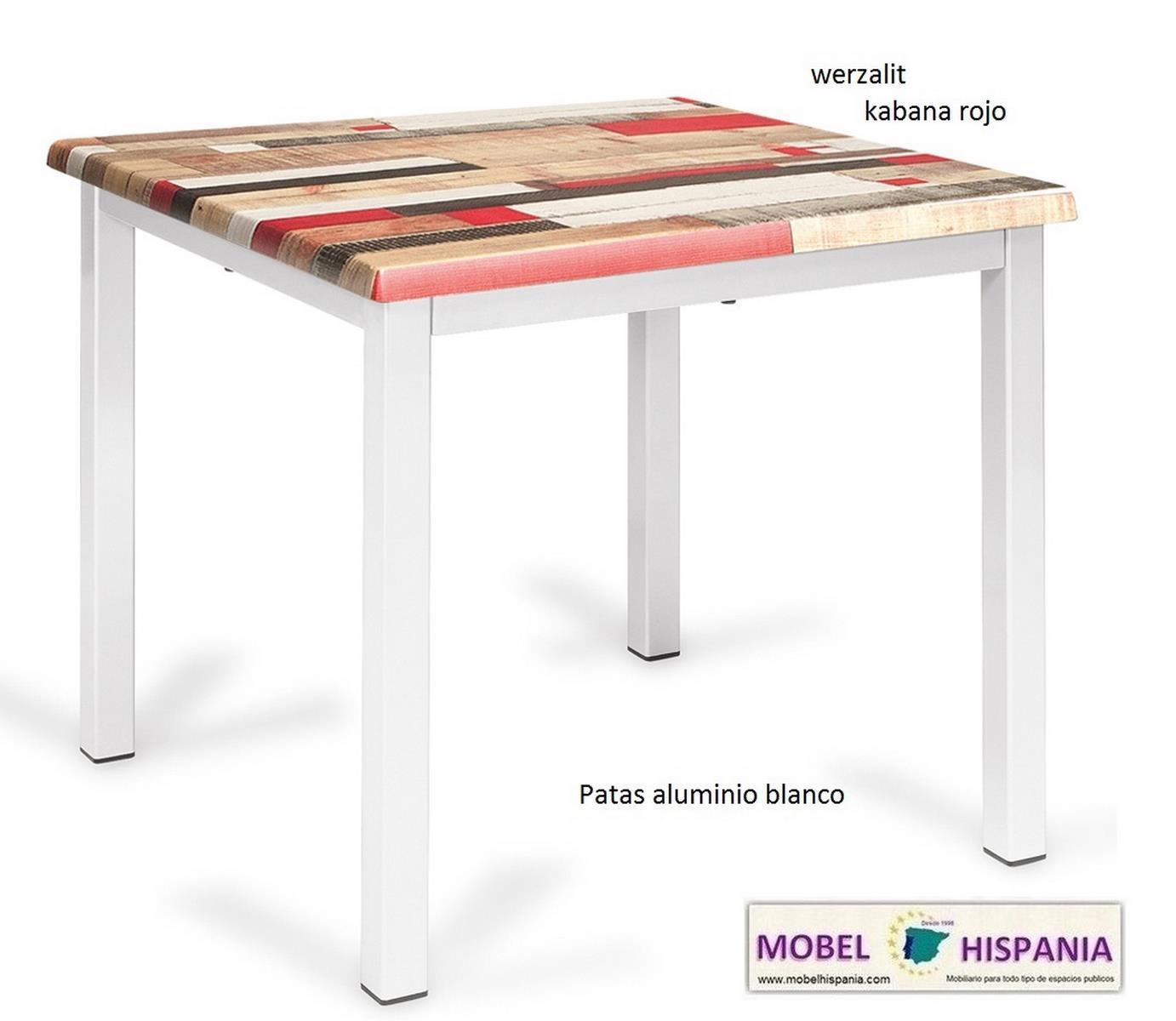 RB677-mesa-aluminio-blanco-werzalit-kbana-rojo RB677 mesa aluminio blanco werzalit kbana rojo