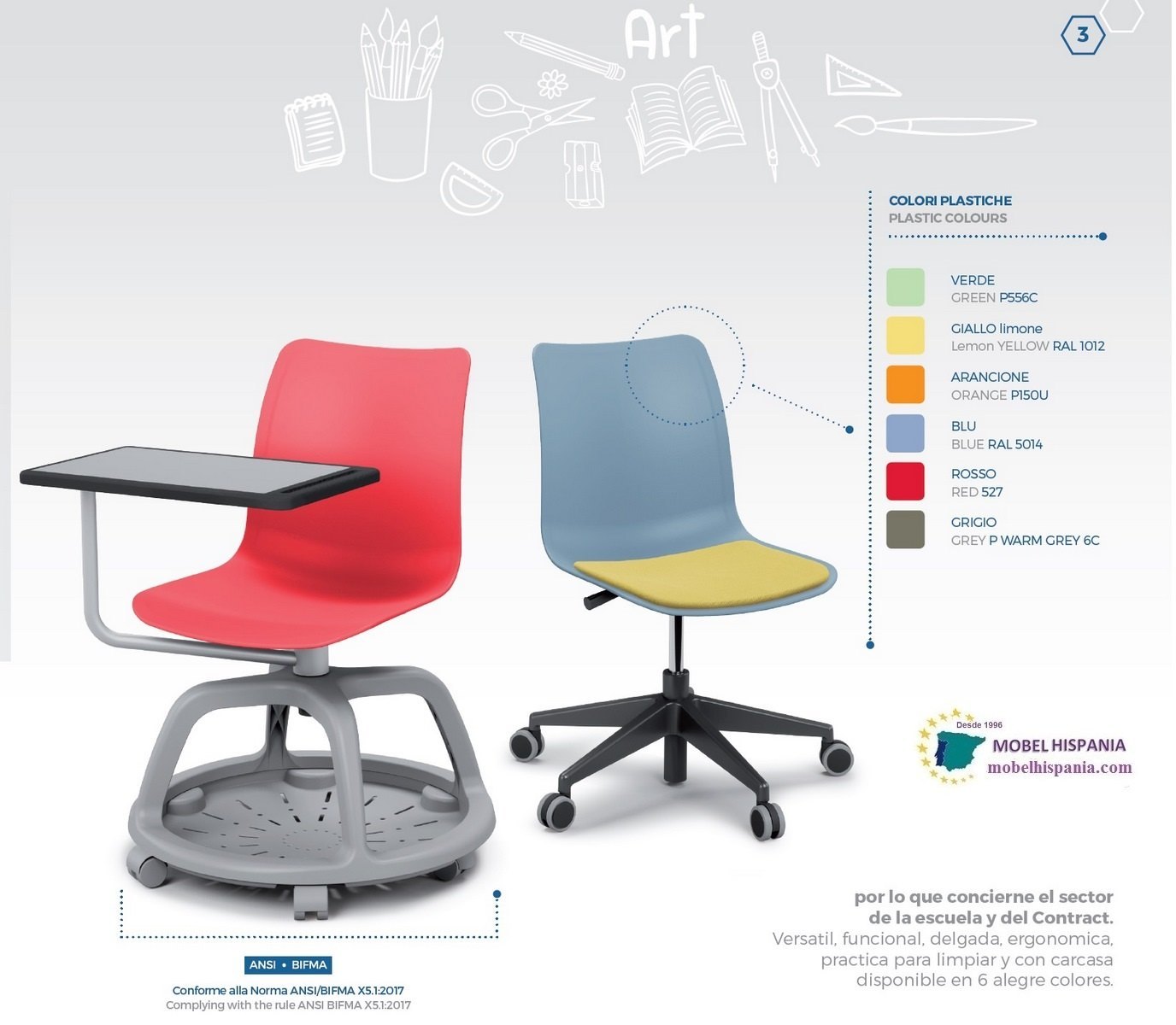 KOLE silla pala azul 18