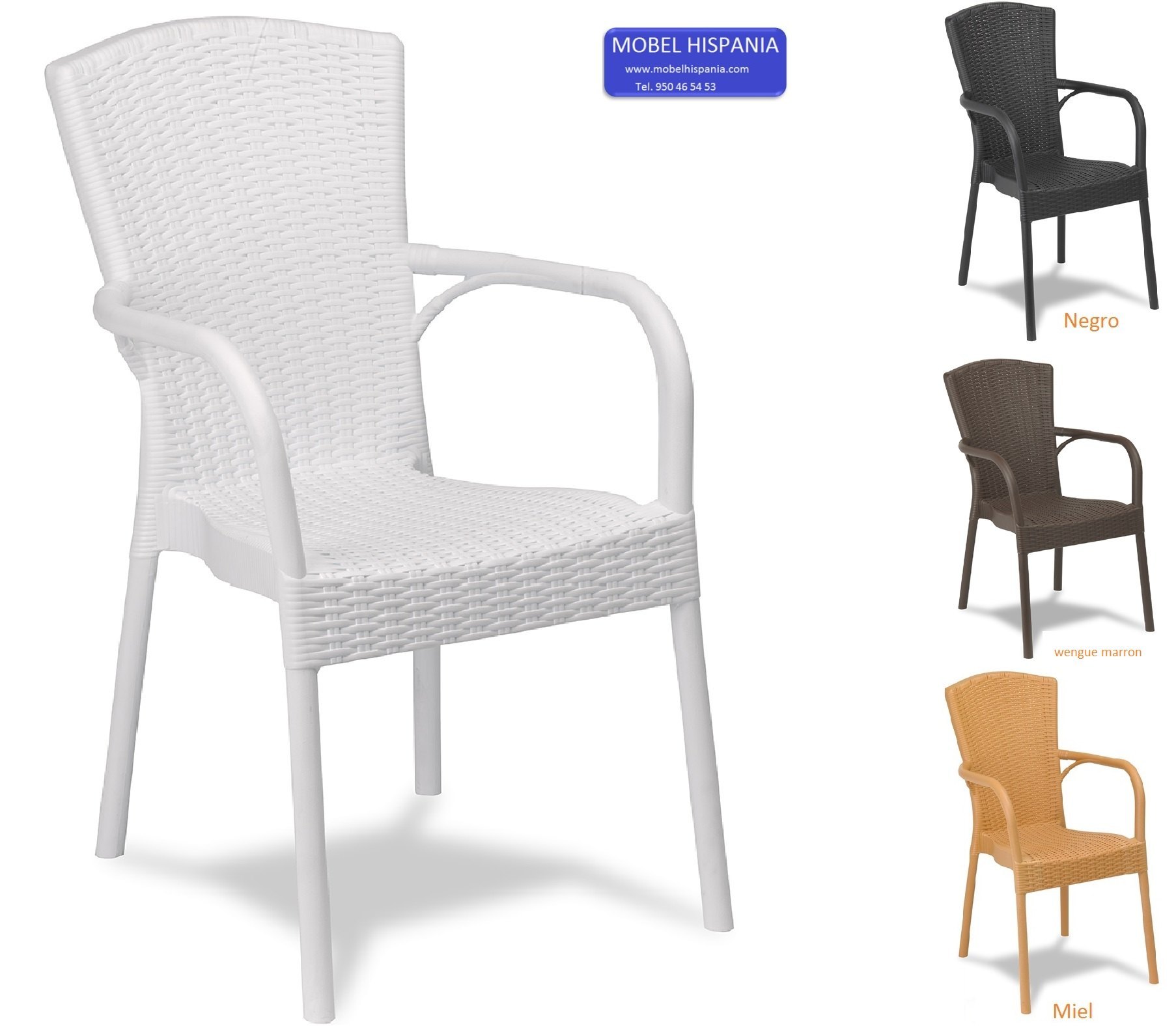 225 sillon monobloc polipropileno negro 04