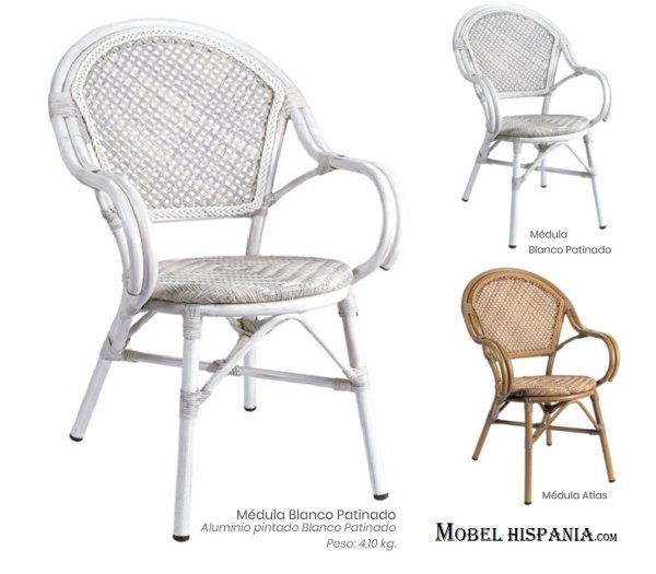 4095 sillon aluminio patina blanco medula 1