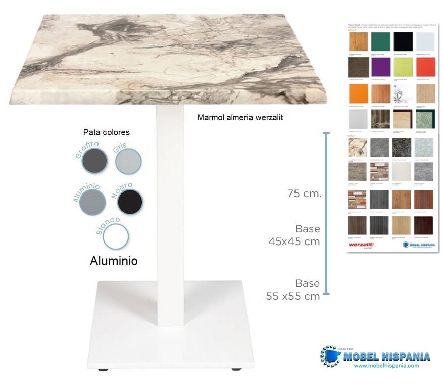 9866 mesa blanco werzalit