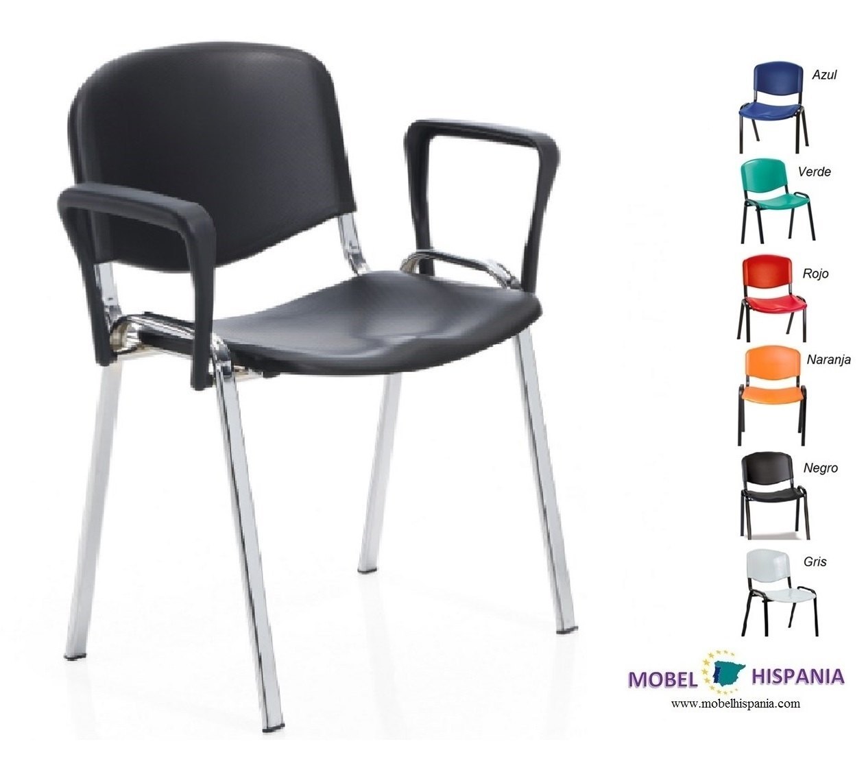 novaiso silla negra academias colores 06