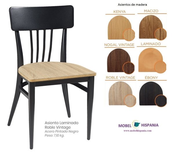 151-Silla-Negro-Laminado-Roble-Vintage-1 151 Silla Negro Laminado Roble Vintage 1