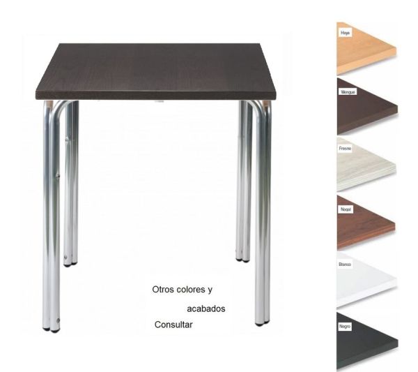 382 mesa aluminio tablero melamina nogal 01