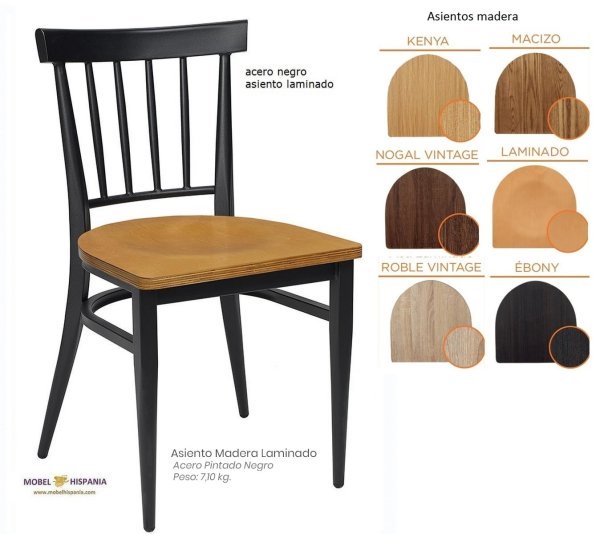 153 silla metal negro asiento laminado 1