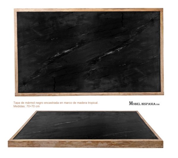 FISHER tapa marmol madera 1