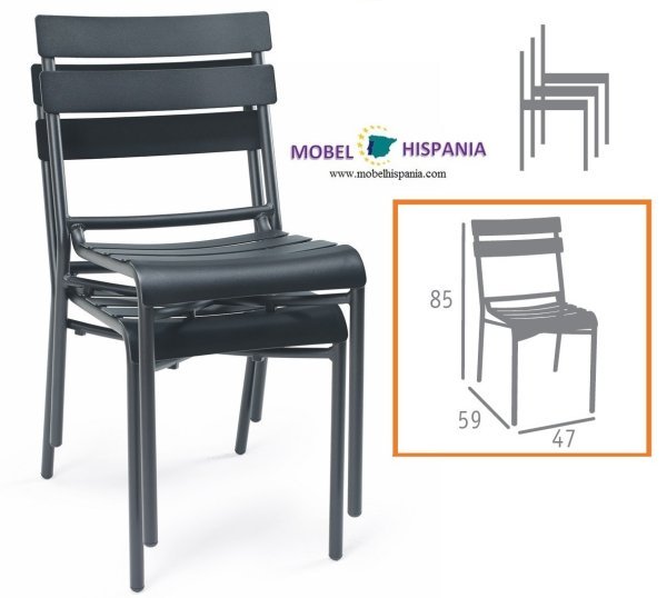 4424 silla aluminio negro 02