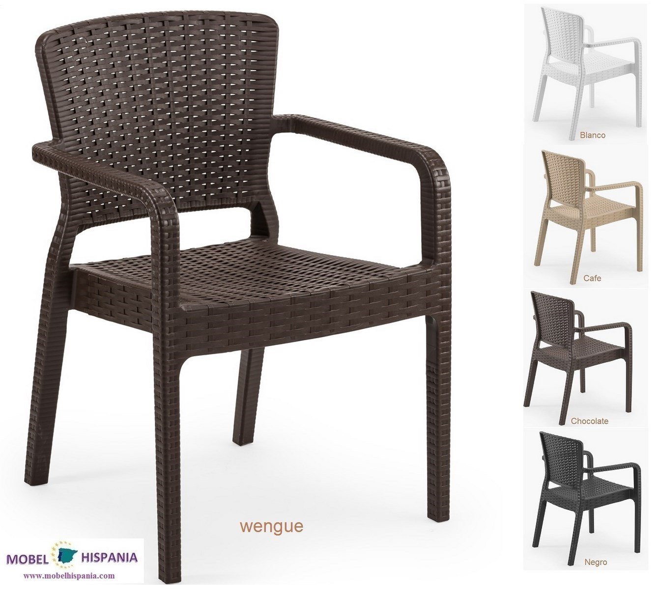 SANTONI Sillon polipropileno wengue 2