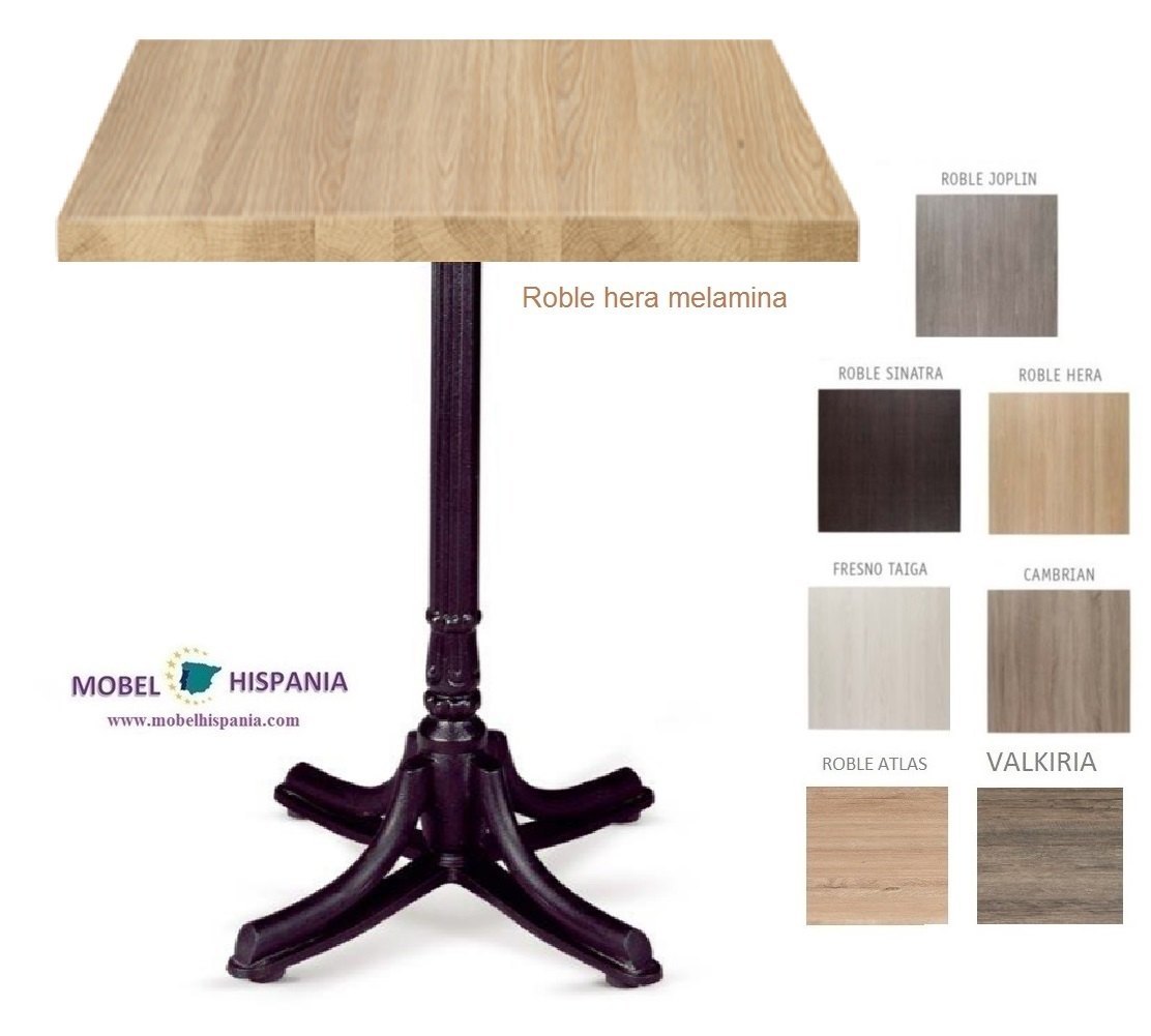 8004 mesa fundicion hierro tapa melamina hera