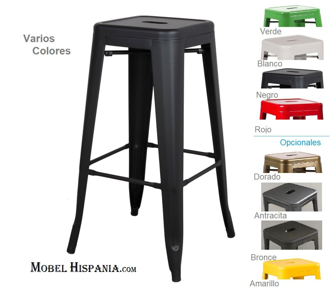 INDIANA-taburete-negro INDIANA taburete negro