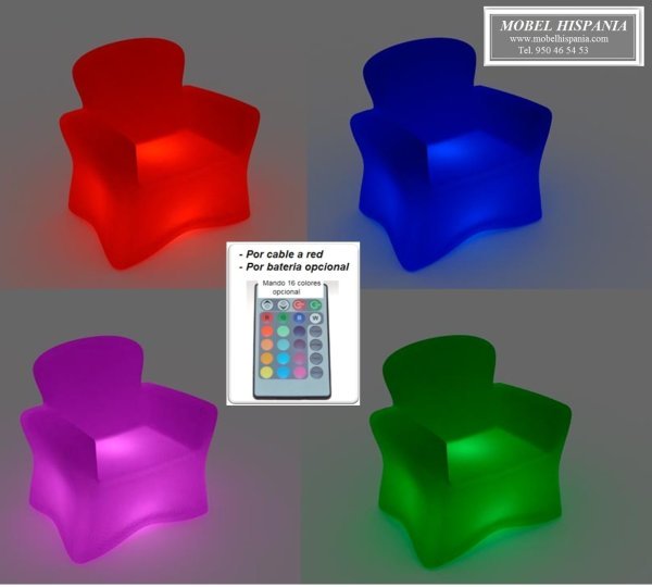 sillones iluminables