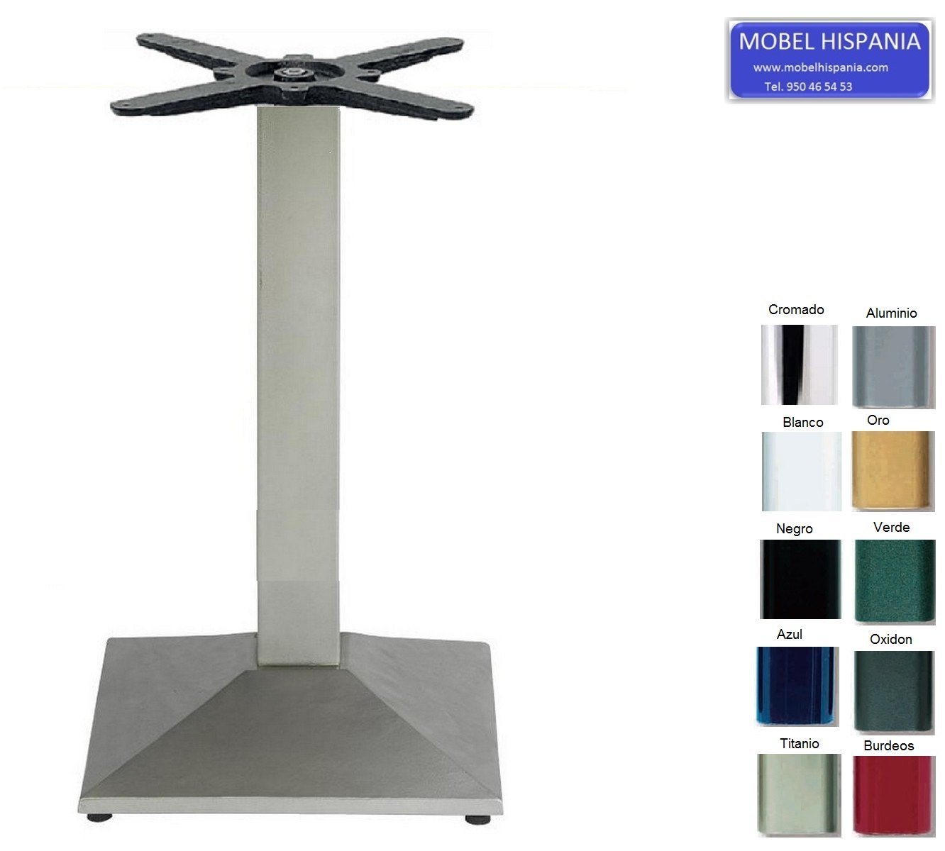 3030 pie mesa metalico