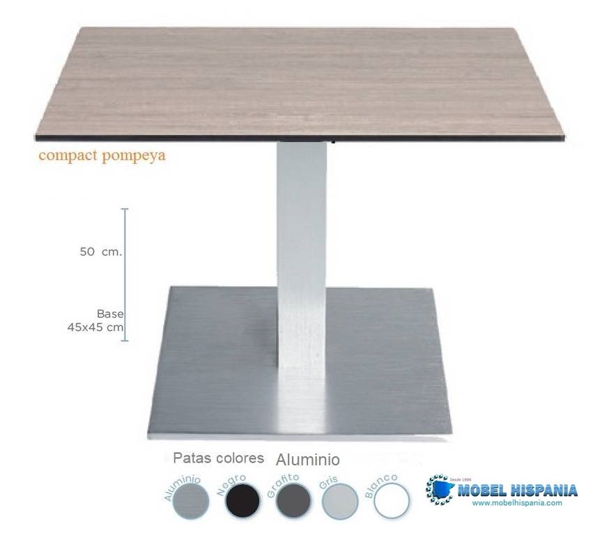 9850 mesa aluminio baja compact pompeya